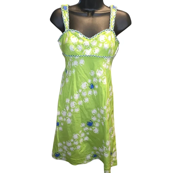 Lilly Pulitzer Green Floral Mini Dress - Picture 5 of 7
